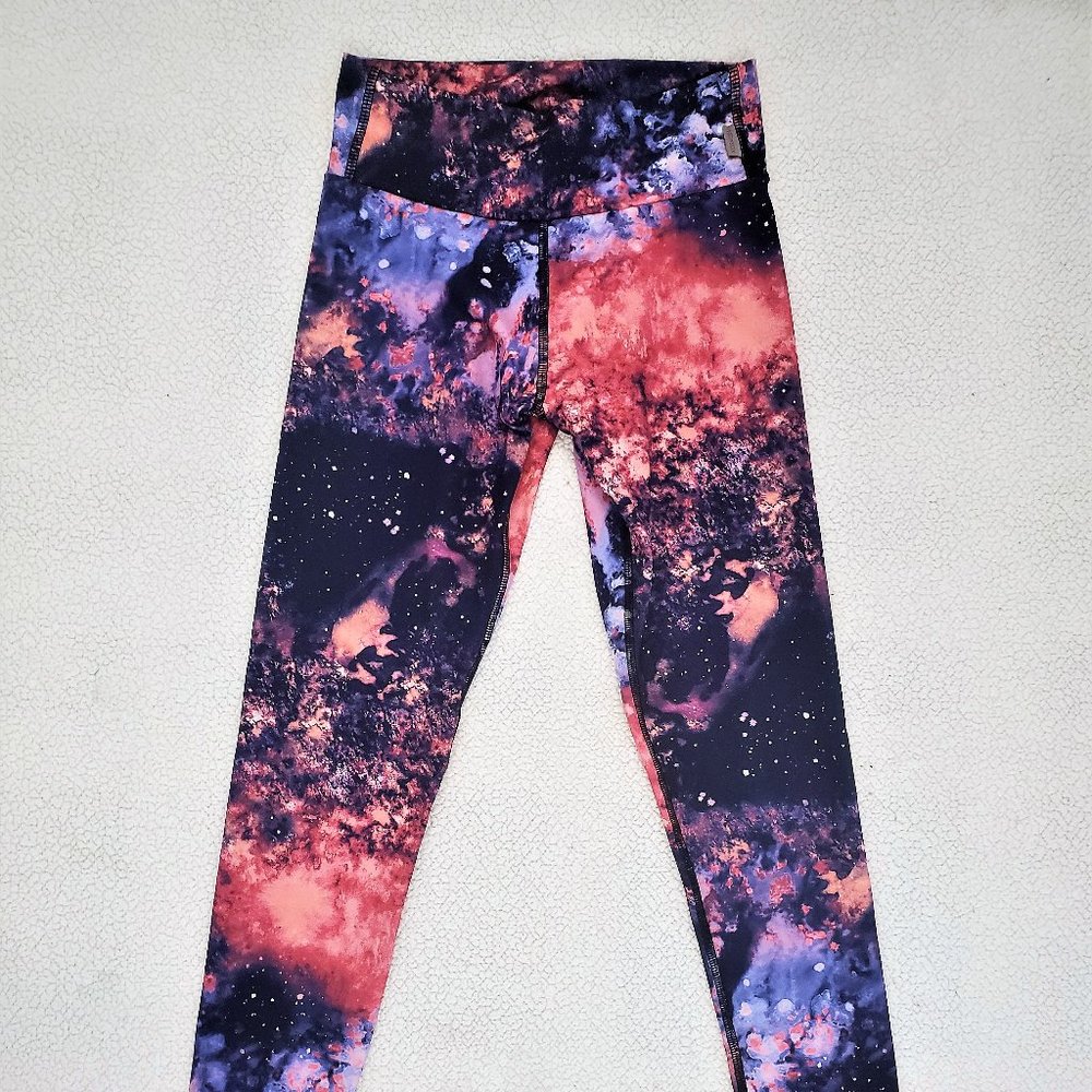 KOS USA Galaxy Print Leggings S Small Yoga Pant